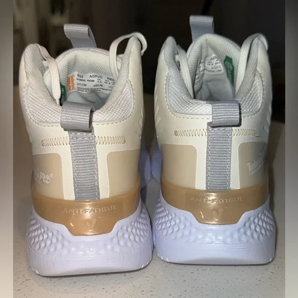 Woman's Shoes Timberland PRO Setra Mid Composite Safety Toe 8W Tan/Champagne - Picture 4 of 8